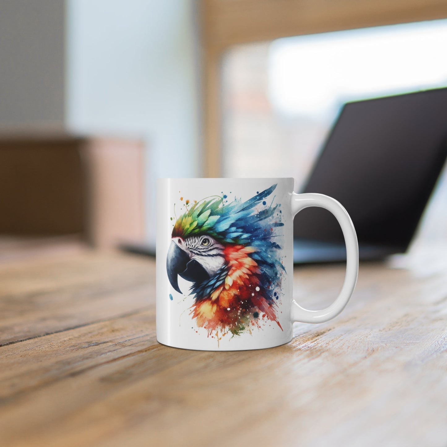 Colorful Macaw 11oz Mug for Morning Coffee or Tea - Creative Home & More