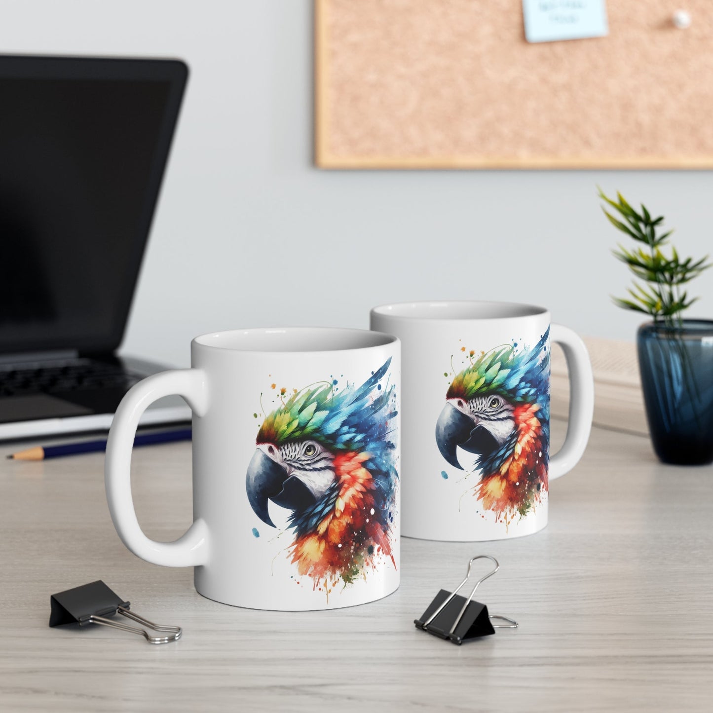 Colorful Macaw 11oz Mug for Morning Coffee or Tea - Creative Home & More