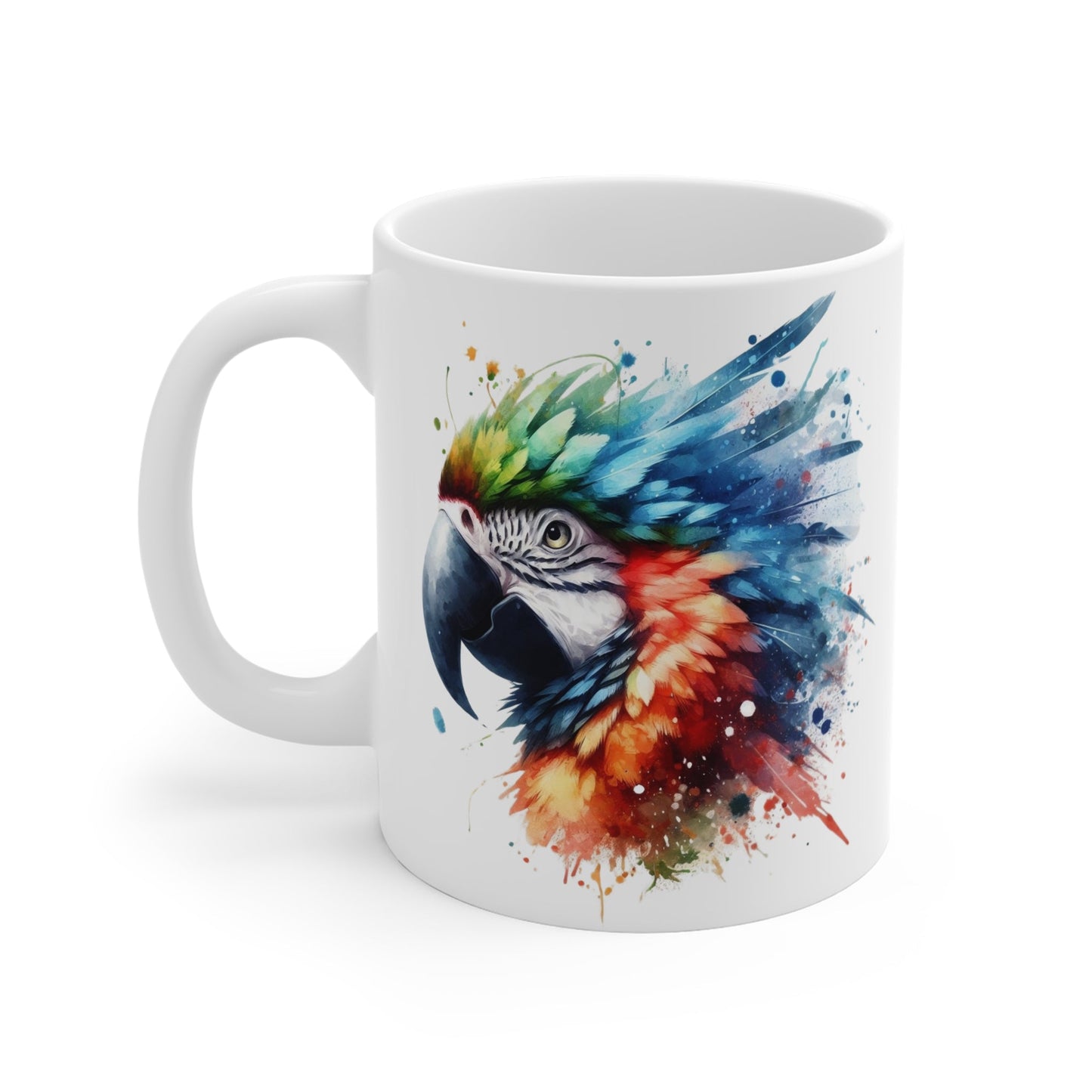 Colorful Macaw 11oz Mug for Morning Coffee or Tea - Creative Home & More