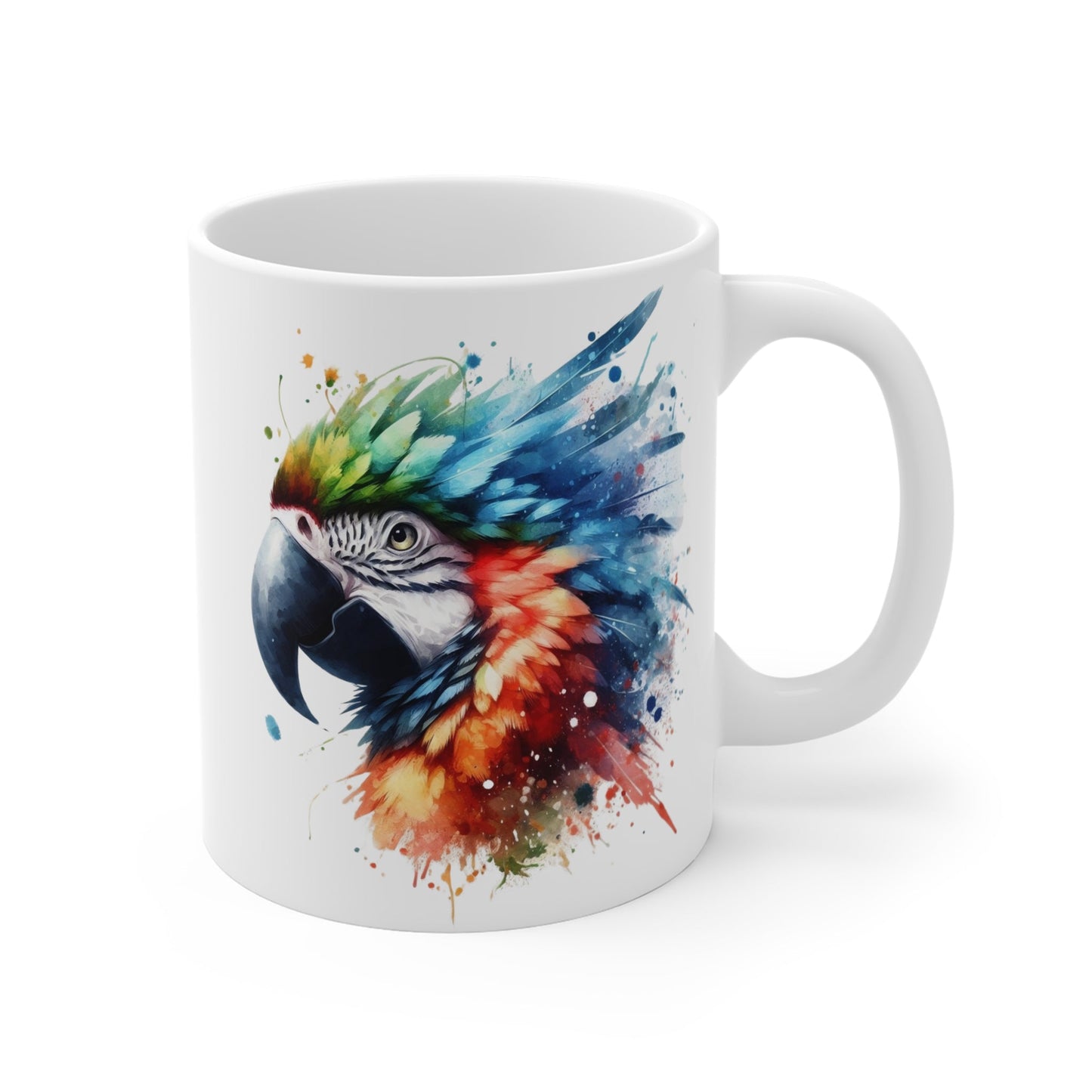 Colorful Macaw 11oz Mug for Morning Coffee or Tea - Creative Home & More