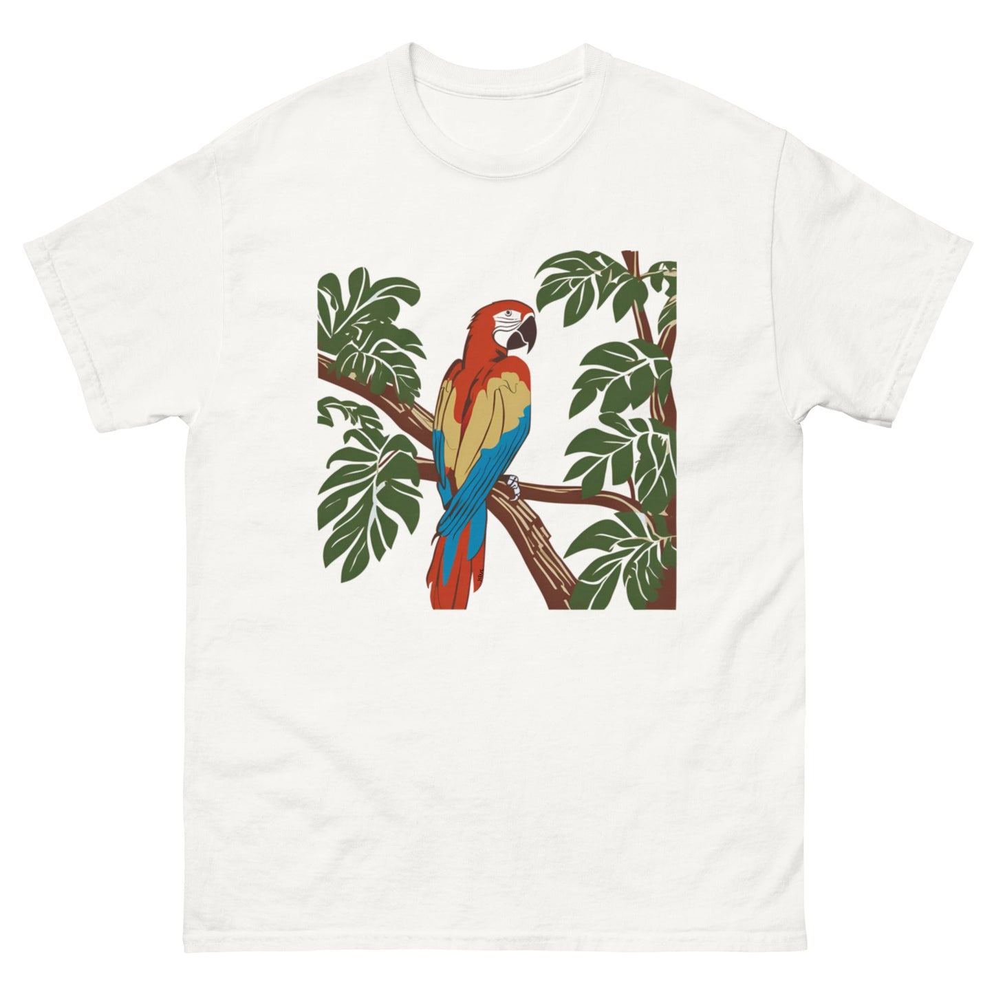 T-Shirt with Macaw to Gift - Vibrante Esencia Amazónica - Creative Home & More